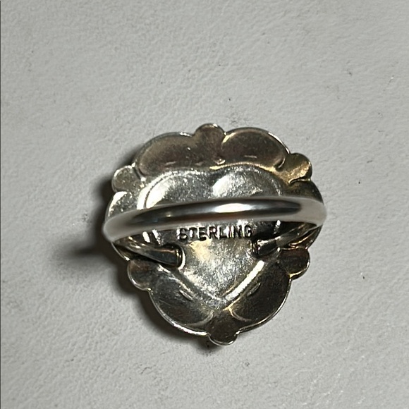⭐️⭐️Navajo Sterling Turquoise Heart 🩵Ring🌟 - Picture 6 of 8